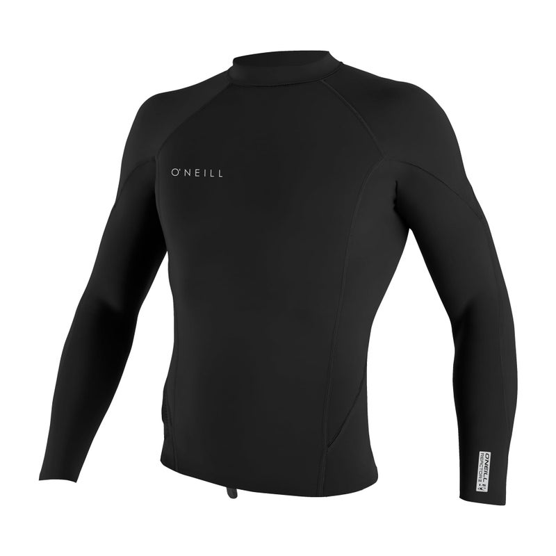 O'Neill Men's Reactor-2 1.5mm Long Sleeve Pullover Wetsuit Top, Lightweight Warmth and Flexibility for All Water Activities, Black, 3X-Large - Image 1